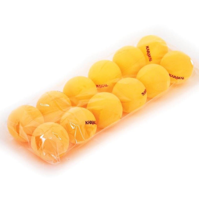 Karakal 1 Star PE Table Tennis in Orange - Bag of 12 Starter Balls