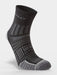 Hilly Mens Twin Skin Anklet Socks Sports Running Socks - Black / Grey MarlFITNESS360