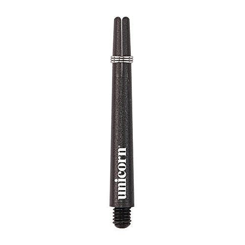 Unicorn Darts Moulded Shaft in Black with Lock Flight Hold - Pack of 3 - M