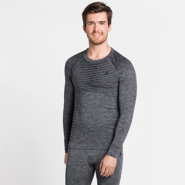 Odlo Performance Light Men's Running Top - Crew Neck Long Sleeve