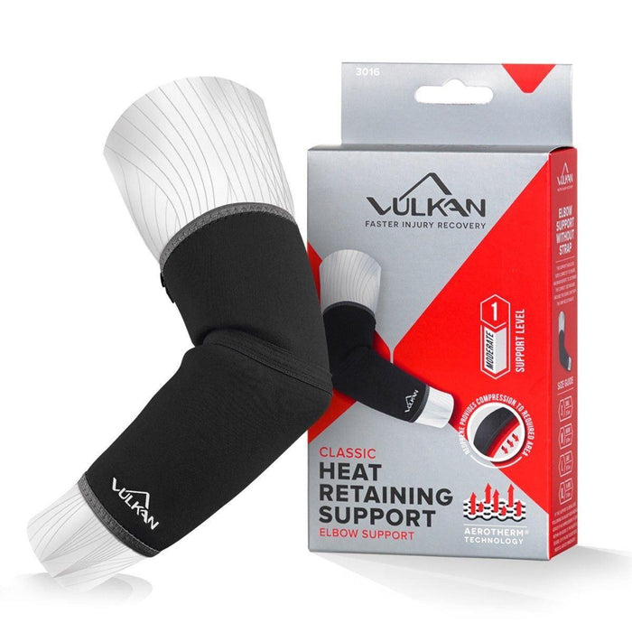 Vulkan Classic Back & Lumbar Support Brace in Black Made of Neoprene - XL