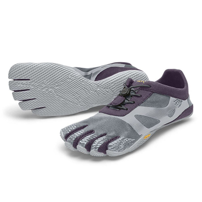 Vibram KSO EVO Womens Five Fingers Barefoot Run Workout Trainers - Grey/Purple