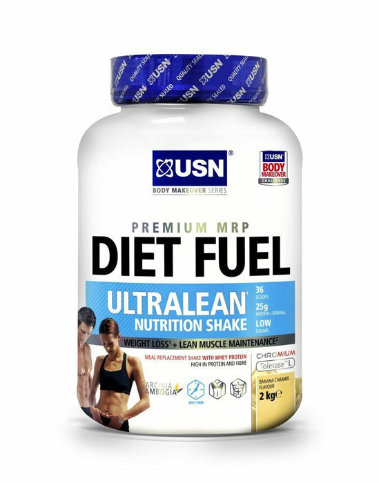 USN Diet Fuel Ultraclean Whey Protein Meal Replacement Weight Loss Shake - 2kg