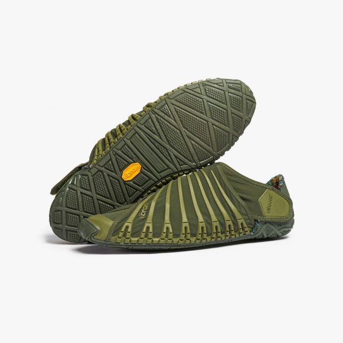 Vibram FuroshikI Mens Wrapping Sole Barefoot Feel Shoes Trainers- Olive